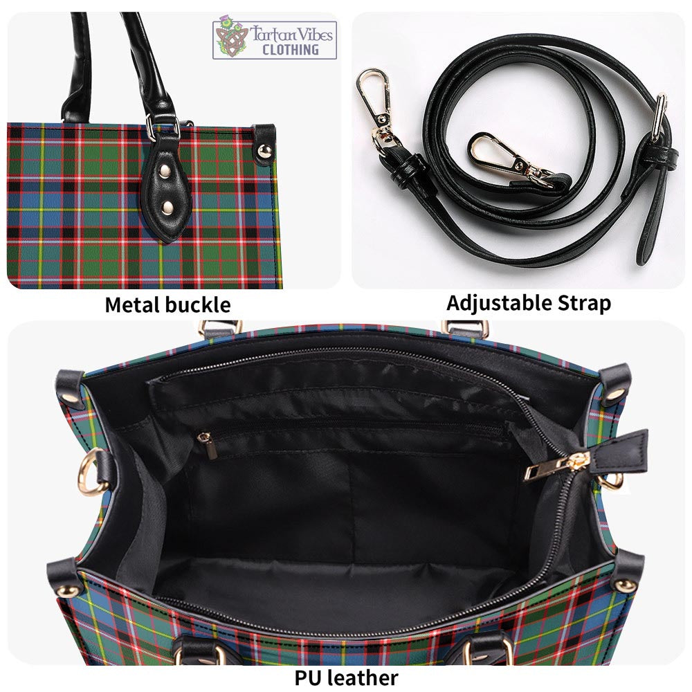 Glass Tartan Luxury Leather Handbags - Tartan Vibes Clothing