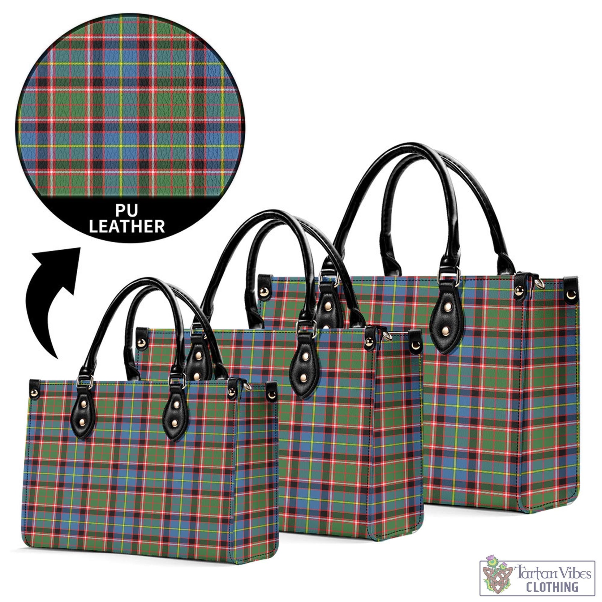 Glass Tartan Luxury Leather Handbags - Tartan Vibes Clothing