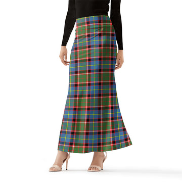 Glass Tartan Womens Full Length Skirt Female - Tartan Vibes Clothing