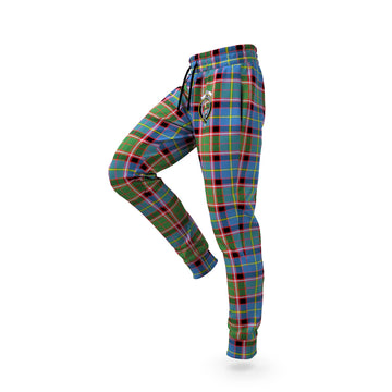 Glass Tartan Joggers Pants with Family Crest