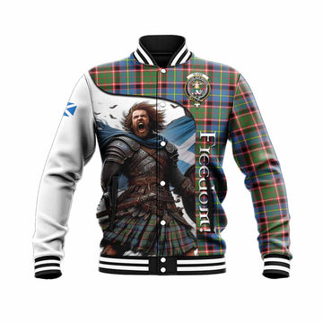 Glass Crest Tartan Baseball Jacket Inspired by the Freedom of Scottish Warrior Unisex - Tartan Vibes Clothing