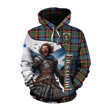 Glass Crest Tartan Cotton Hoodie Inspired by the Freedom of Scottish Warrior Pullover Hoodie XS - Tartan Vibes Clothing