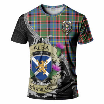 Glass Tartan Family Crest T-Shirt Lion Rampant Royal Thistle Shield Celtic Inspired Kid's Shirt - Tartan Vibes Clothing