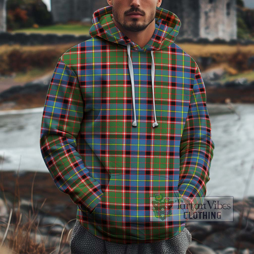 Glass Tartan Cotton Hoodie Zip Hoodie - Tartan Vibes Clothing