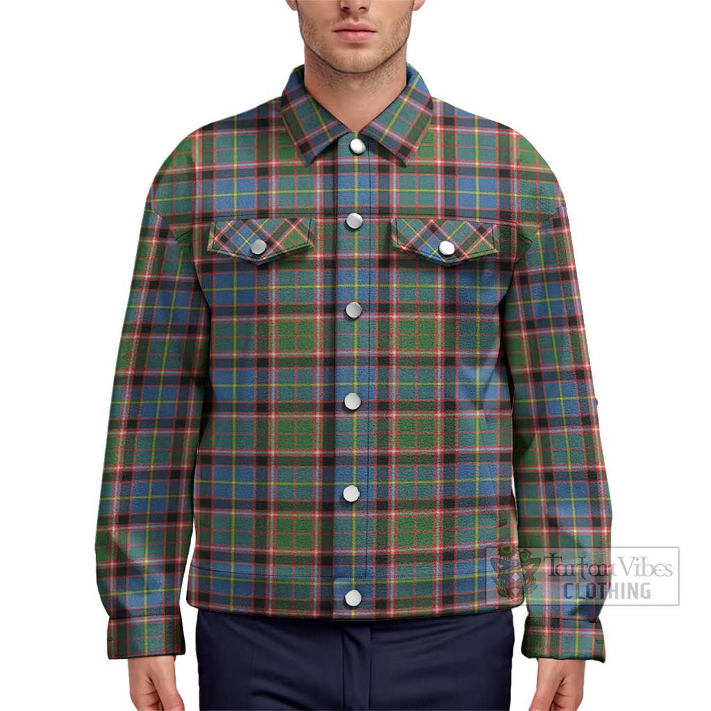 Glass Tartan Unisex Lapel Cotton Jacket Unisex - Tartan Vibes Clothing