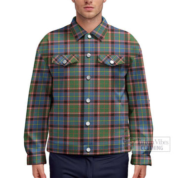 Glass Tartan Unisex Lapel Cotton Jacket Unisex - Tartan Vibes Clothing