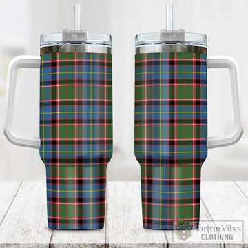Glass Tartan Tumbler with Handle One Size 40 OZ - Tartan Vibes Clothing