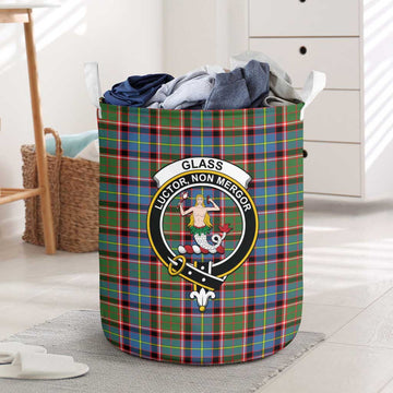 Glass Tartan Laundry Basket with Family Crest One Size - Tartan Vibes Clothing