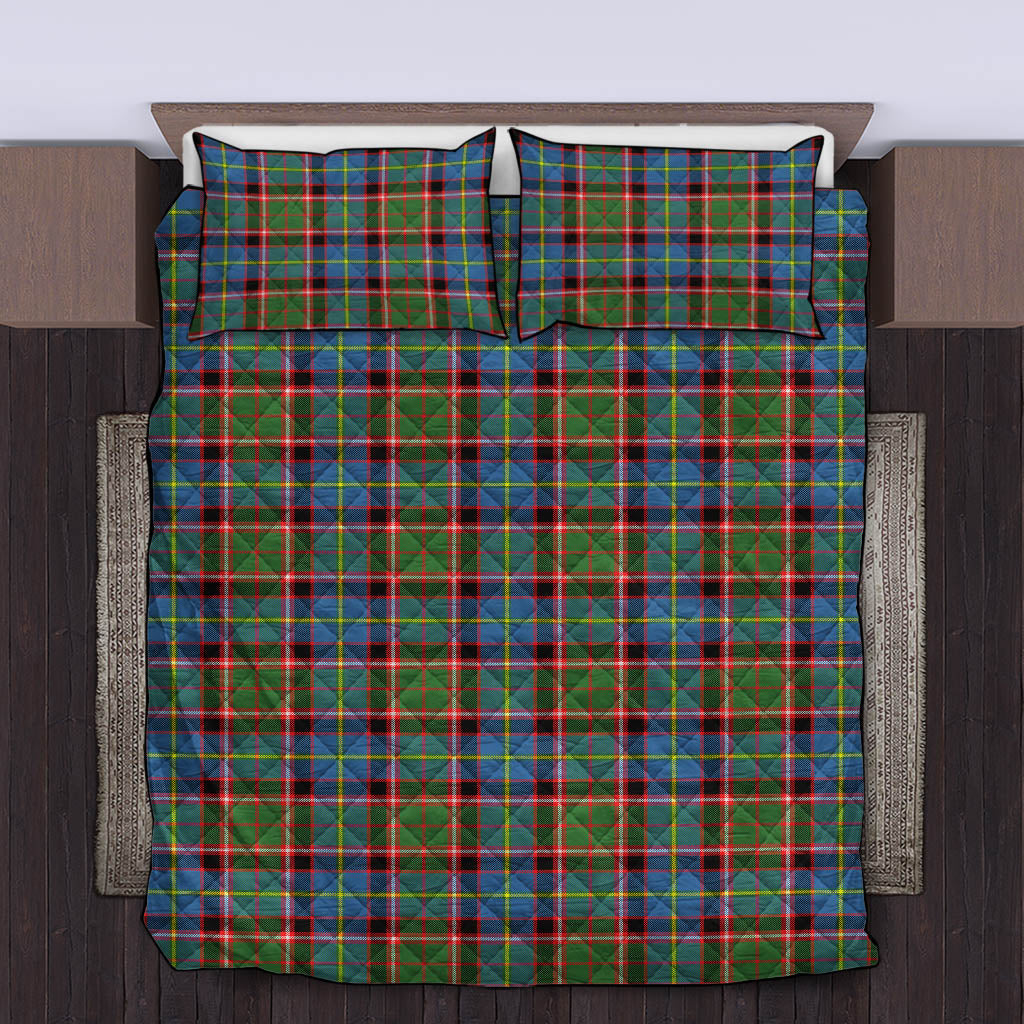 Glass Tartan Quilt Bed Set King - Tartan Vibes Clothing