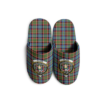 Glass Tartan Home Slippers with Family Crest