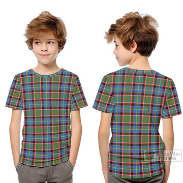 Glass Tartan Kid T-Shirt Youth XL Size14 - Tartan Vibes Clothing