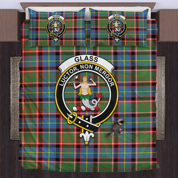 Glass Tartan Bedding Set with Family Crest