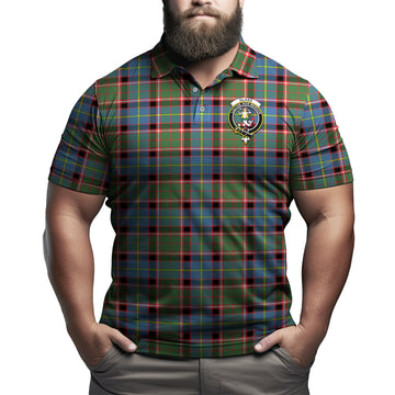 Glass Tartan Men's Polo Shirt with Family Crest Kid - Tartan Vibes Clothing