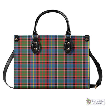 Glass Tartan Luxury Leather Handbags L - Tartan Vibes Clothing