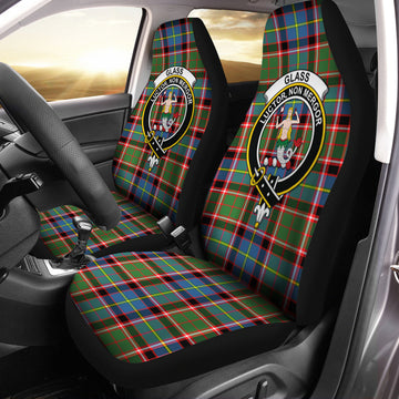 Glass Tartan Car Seat Cover with Family Crest One Size - Tartan Vibes Clothing