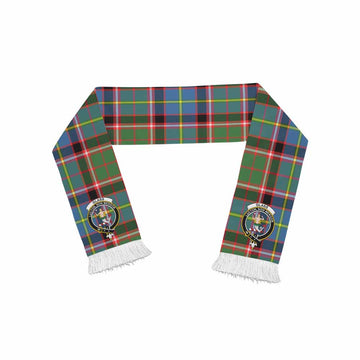 Tartan Vibes Clothing Glass Tartan Ruffneck Scarf with Family Crest