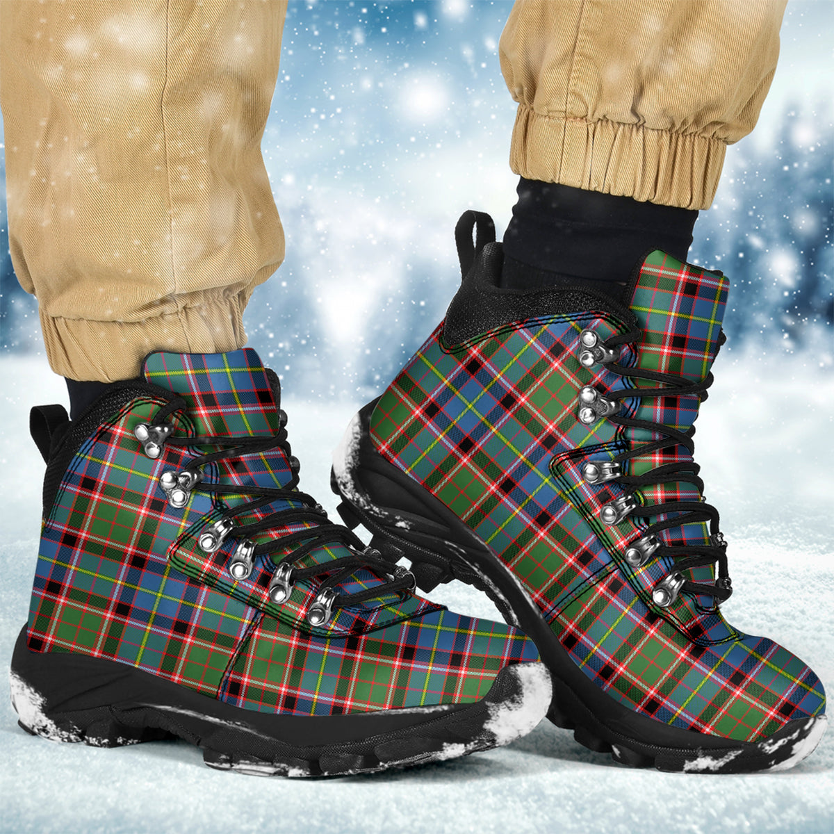 Glass Tartan Alpine Boots - Tartanvibesclothing