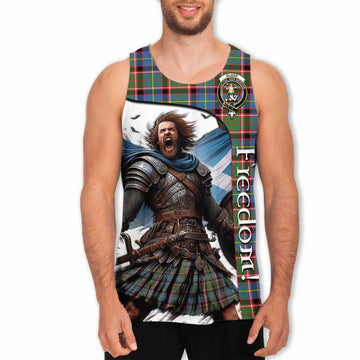 Glass Crest Tartan Men's Tank Top Inspired by the Freedom of Scottish Warrior Men - Tartan Vibes Clothing