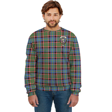 Glass Tartan Sweatshirt with Family Crest