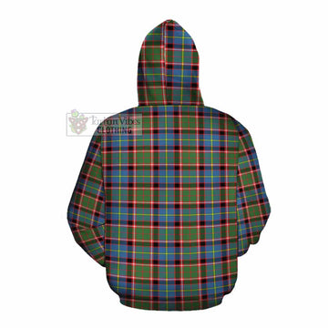 Glass Tartan Cotton Hoodie with Family Crest DNA In Me Style Pullover Hoodie - Tartan Vibes Clothing