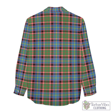 Glass Tartan Women's Casual Shirt with Family Crest - Tartan Vibes Clothing