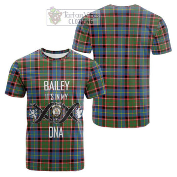 Glass Tartan Cotton T-shirt with Family Crest DNA In Me Style