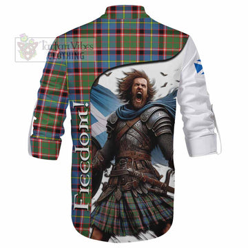 Glass Crest Tartan Ghillie Kilt Shirt Inspired by the Freedom of Scottish Warrior - Tartan Vibes Clothing