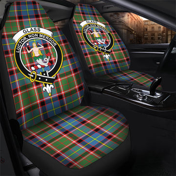 Glass Tartan Car Seat Cover with Family Crest - Tartan Vibes Clothing