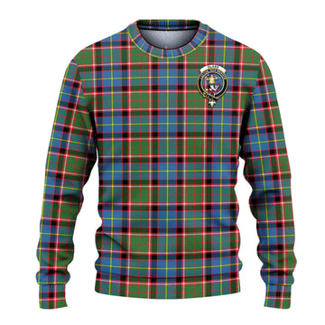 Glass Tartan Ugly Sweater with Family Crest - Tartan Vibes Clothing