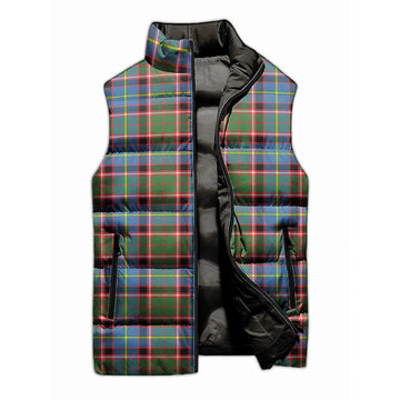 Glass Tartan Sleeveless Puffer Jacket Unisex M - Tartan Vibes Clothing