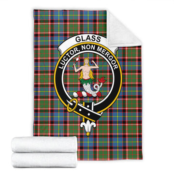 Glass Tartan Blanket with Family Crest