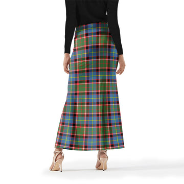 Glass Tartan Womens Full Length Skirt