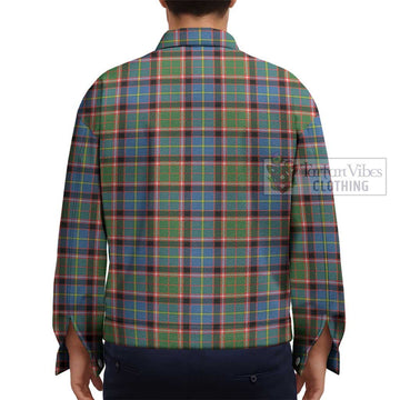 Glass Tartan Unisex Lapel Cotton Jacket - Tartan Vibes Clothing