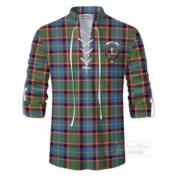 Glass Tartan Ghillie Kilt Shirt with Family Crest DNA In Me Style - Tartan Vibes Clothing