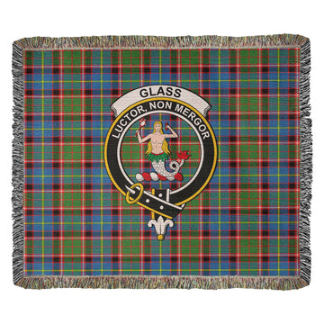 Glass Tartan Woven Blanket with Family Crest