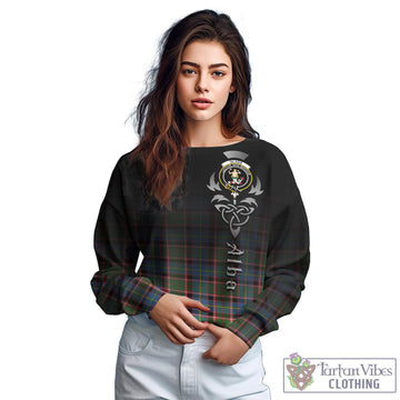 Glass Tartan Sweatshirt Featuring Alba Gu Brath Family Crest Celtic Inspired
