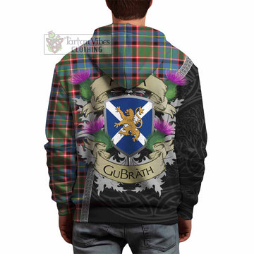 Glass Tartan Family Crest Hoodie Lion Rampant Royal Thistle Shield Celtic Inspired - Tartan Vibes Clothing