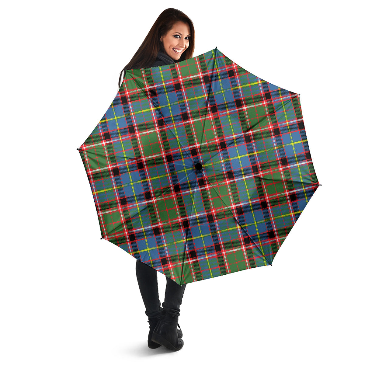 Glass Tartan Umbrella - Tartan Vibes Clothing