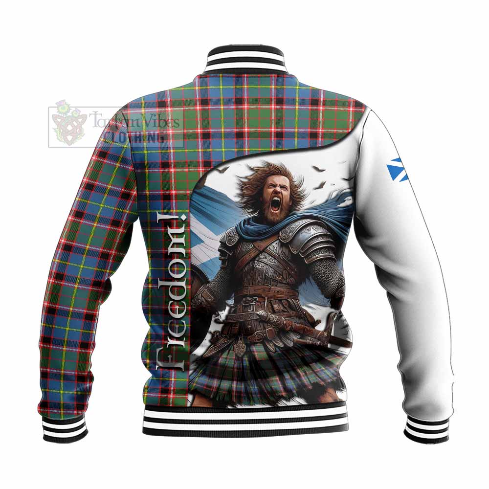 Glass Crest Tartan Baseball Jacket Inspired by the Freedom of Scottish Warrior - Tartan Vibes Clothing