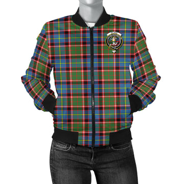 Glass Tartan Bomber Jacket with Family Crest