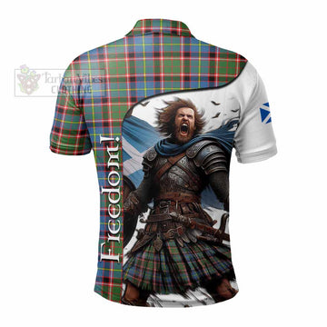 Glass Crest Tartan Polo Shirt Inspired by the Freedom of Scottish Warrior - Tartan Vibes Clothing