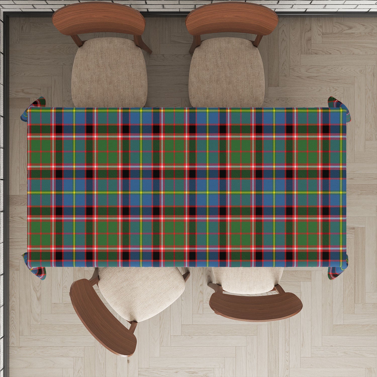 Glass Tartan Tablecloth - Tartan Vibes Clothing