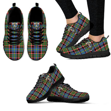 Glass Tartan Sneakers with Family Crest