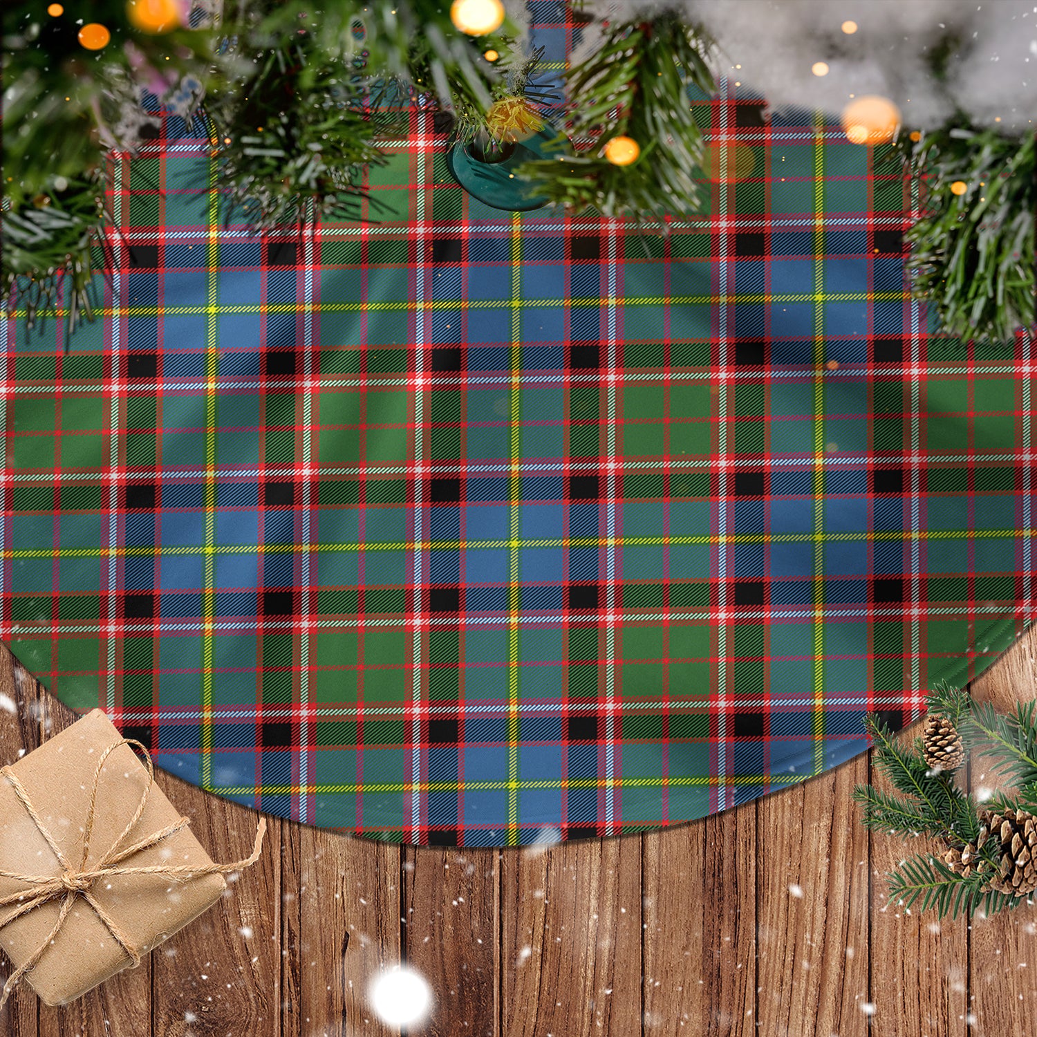 Glass Tartan Christmas Tree Skirt - Tartan Vibes Clothing