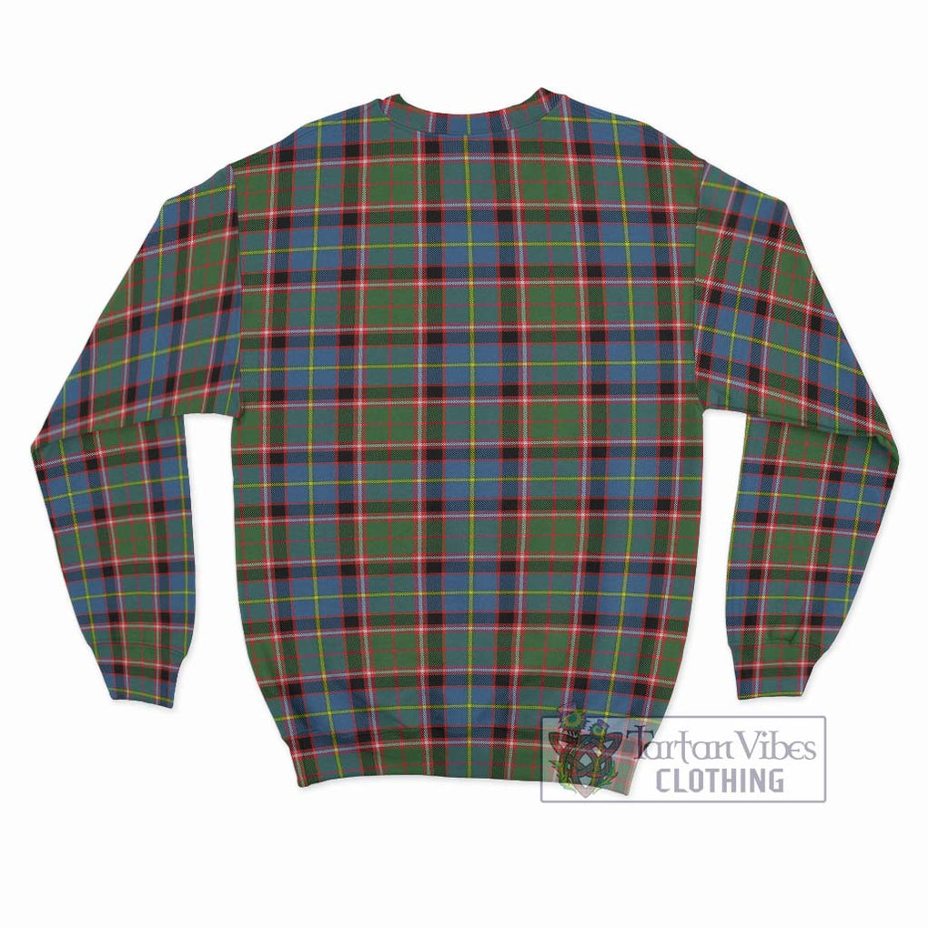 Glass Tartan Sweatshirt with Family Crest DNA In Me Style - Tartan Vibes Clothing