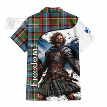 Glass Crest Tartan Hawaiian Shirt Inspired by the Freedom of Scottish Warrior - Tartan Vibes Clothing