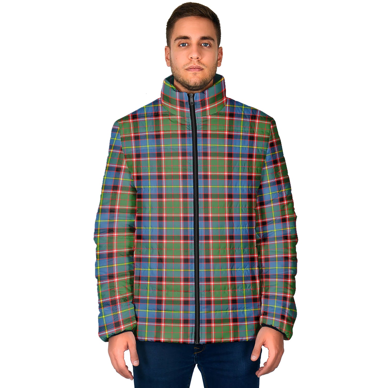 Glass Tartan Padded Jacket - Tartan Vibes Clothing