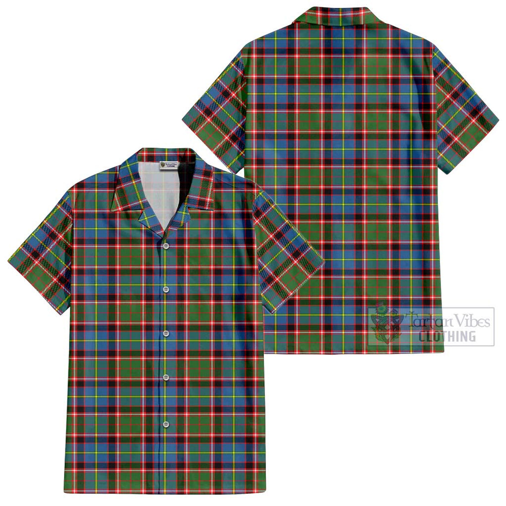 Glass Tartan Cotton Hawaiian Shirt - Tartan Vibes Clothing