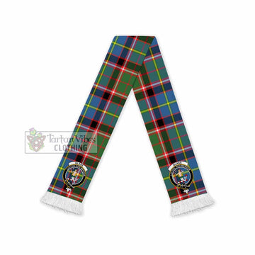 Tartan Vibes Clothing Glass Tartan Ruffneck Scarf with Family Crest