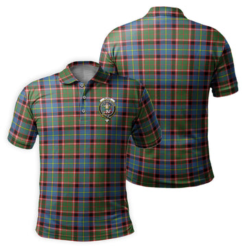 Glass Tartan Men's Polo Shirt with Family Crest - Tartan Vibes Clothing